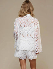 Load image into Gallery viewer, Ladies Hallow Out Botton Down Shirt Shorts 2PCS Set SKST50314
