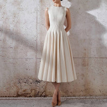 Load image into Gallery viewer, Elegant Pleated Sleeveless Midi Dress for Women
