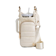 Load image into Gallery viewer, HydroBag® HANDLE™ - Ivory Glossy with Solid Vegan Leather Trimmed Strap
