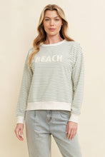 Load image into Gallery viewer, CT13524B - BEACH STRIPED PULLOVER TOP
