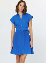 Load image into Gallery viewer, Pleated Shirts Mini Dress

