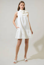 Load image into Gallery viewer, Albie Millen Bow Denim Mini Dress
