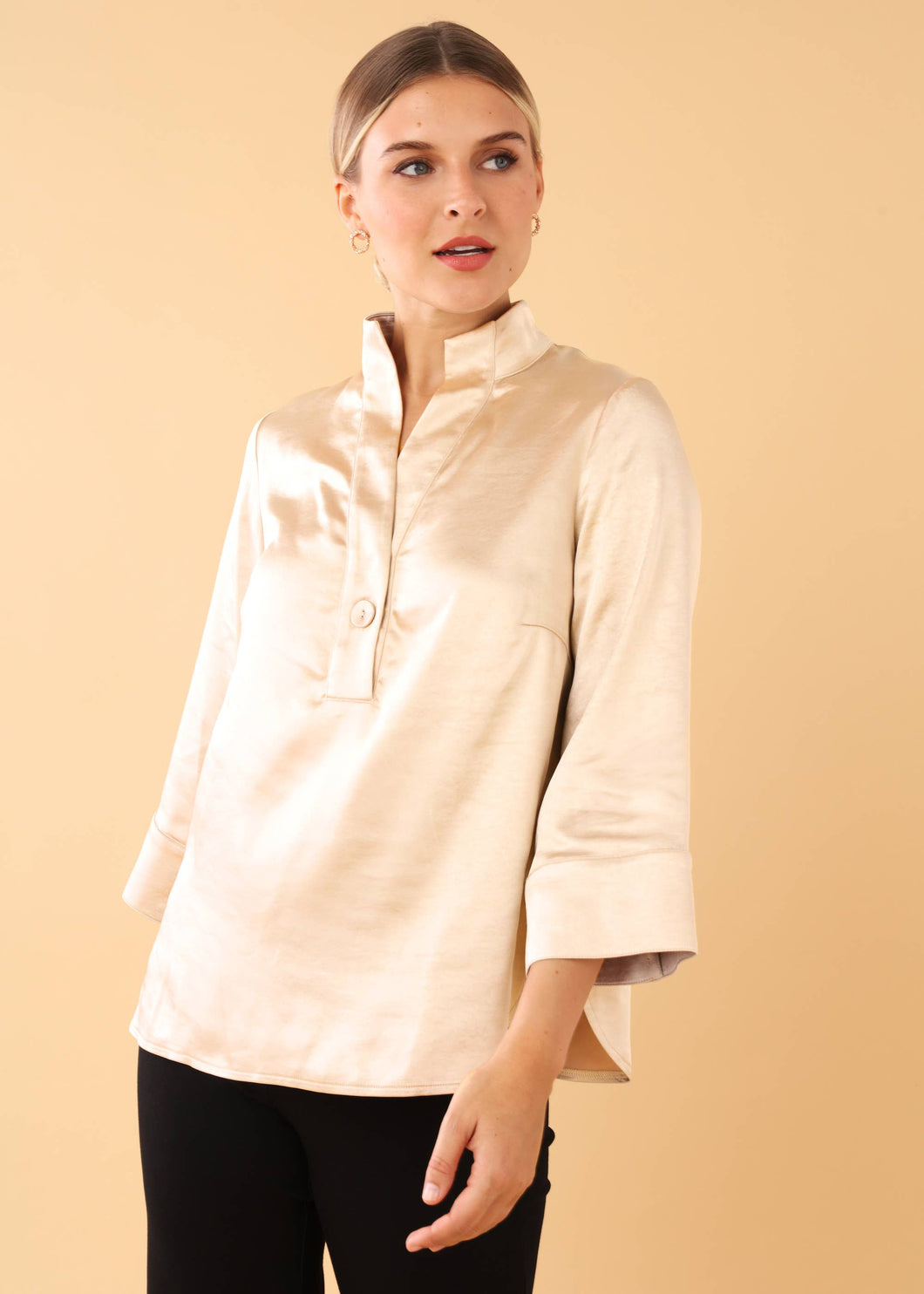 Effie Top Champagne Satin