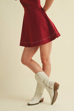Load image into Gallery viewer, STRAP TIE FLOWY MINI DRESS
