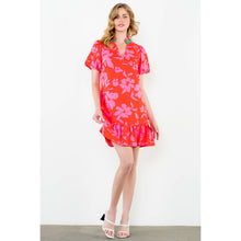Load image into Gallery viewer, Puff Sleeve Floral Print Dress
