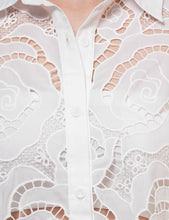 Load image into Gallery viewer, Ladies Hallow Out Botton Down Shirt Shorts 2PCS Set SKST50314
