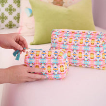 Load image into Gallery viewer, Sumner Pink Large Cosmetic Bag
