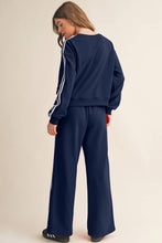 Load image into Gallery viewer, Stripe Cropped Top &amp; Wide Leg Pants 2pcs Set | S-XL
