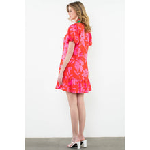 Load image into Gallery viewer, Puff Sleeve Floral Print Dress
